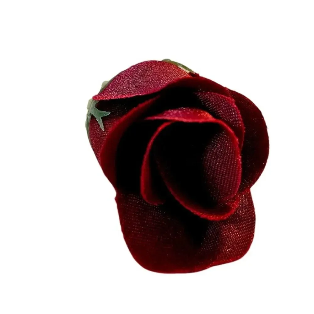 105 Burgundy Red Satin Rose Heads Lot Open Roses Buds Stemless Wedding Craft